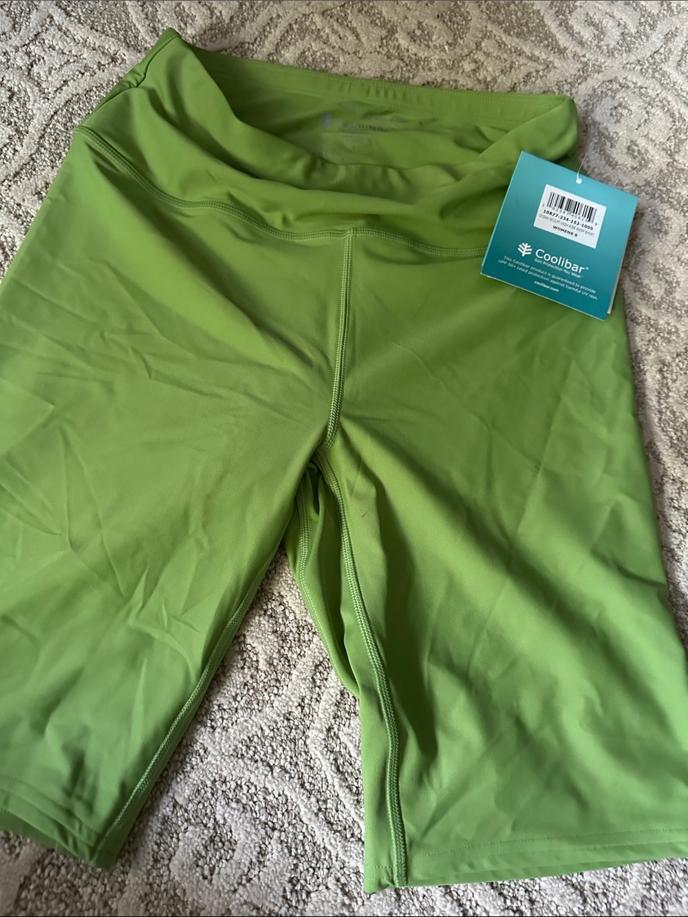 NEW Coolibar Lime Green Women's Swim Shorts